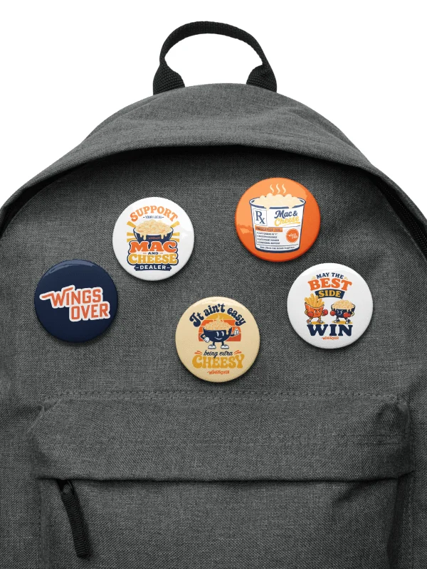 5pc Button Set - Mac and Cheese product image (4)
