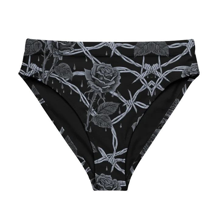 Grayscale Barbed Wire & Roses High Waisted Bottoms product image (1)