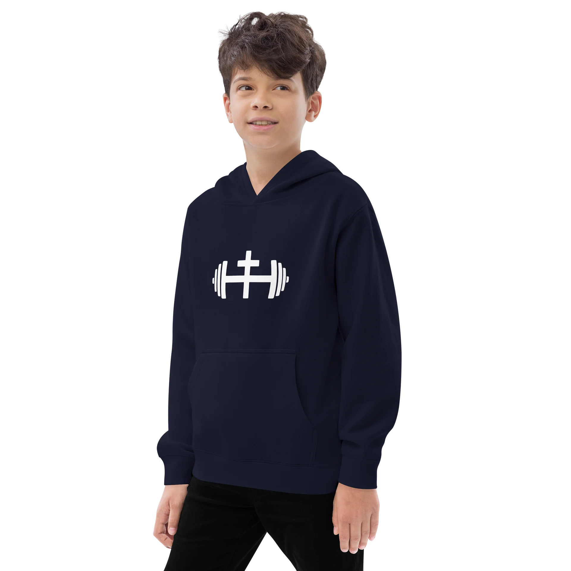 His House Kids Pullover Hoodie - Black/Navy by His House