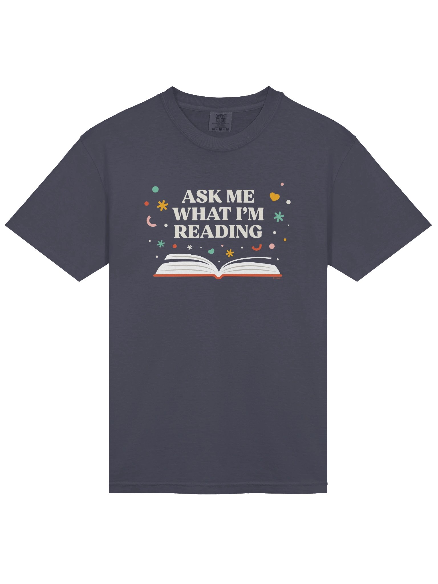 Ask Me What I'm Reading Heavyweight T-Shirt product image (16)