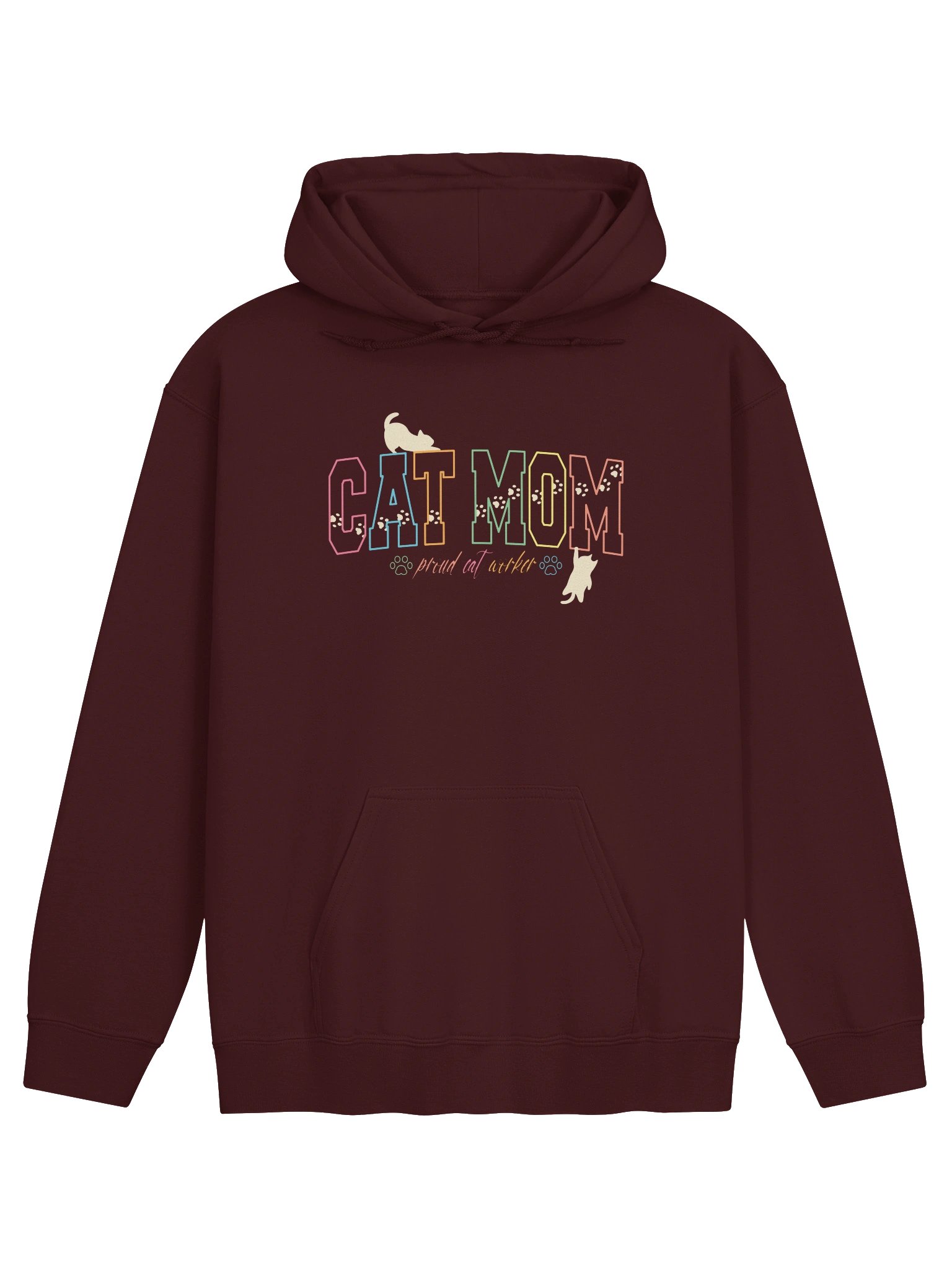 Cat Mom 3 (proud cat worker) - Unisex Adult Hoodie product image (1)