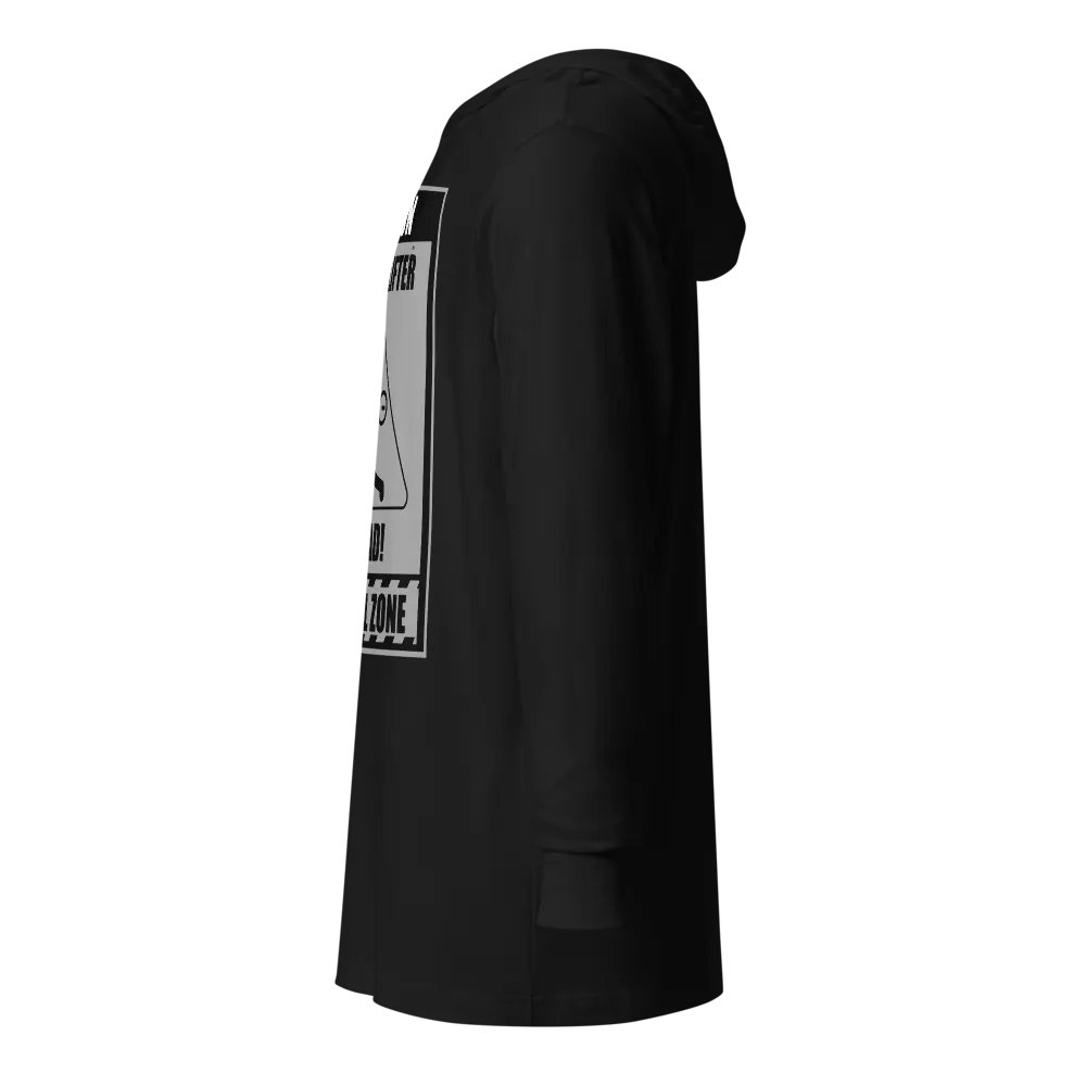 Caution Heavy Lifter Ahead Black/Gray Logo Hooded Tee product image (11)