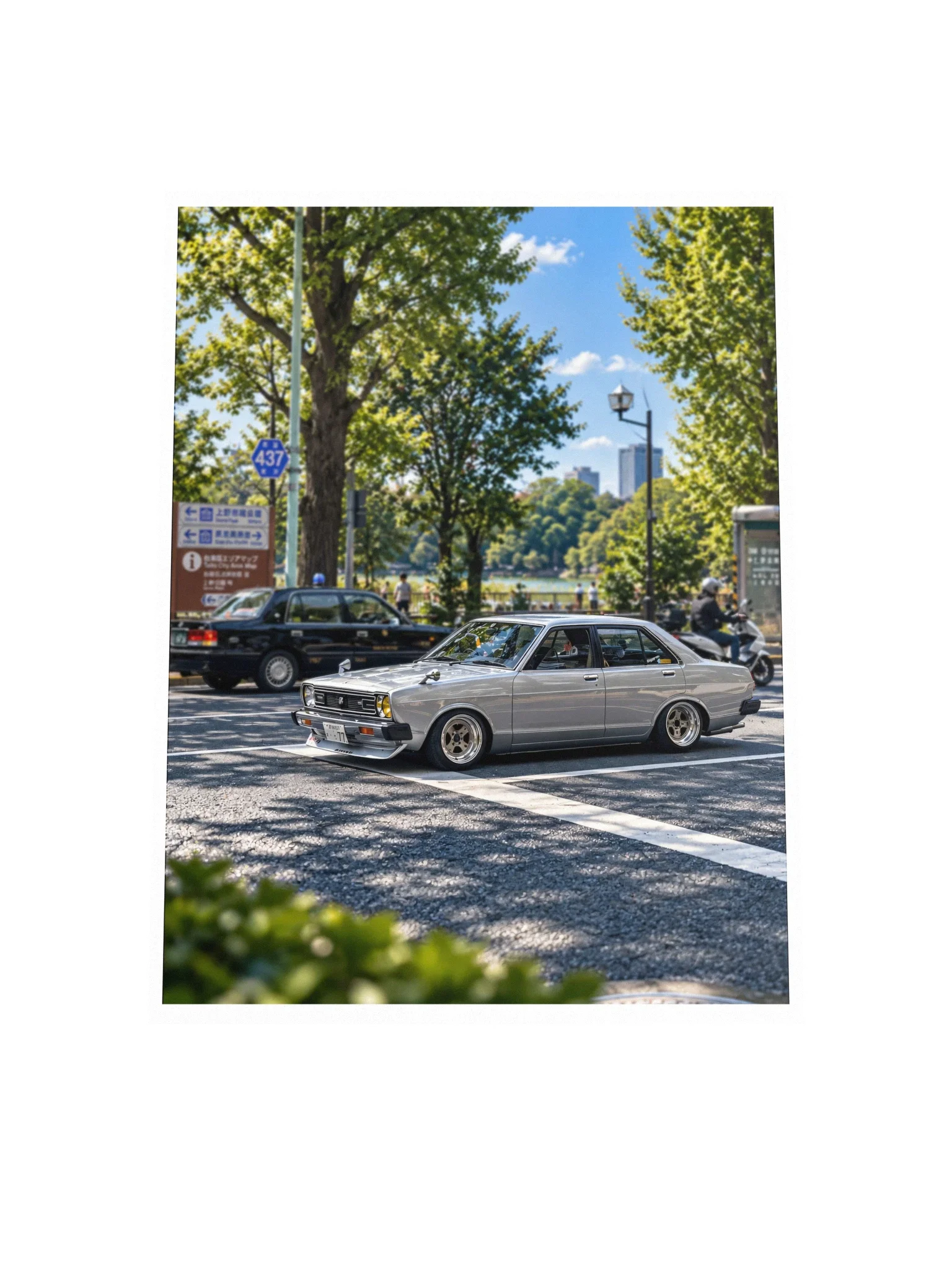 Datsun Sunny B310 at Ueno Park, Tokyo | Photo Print product image (7)