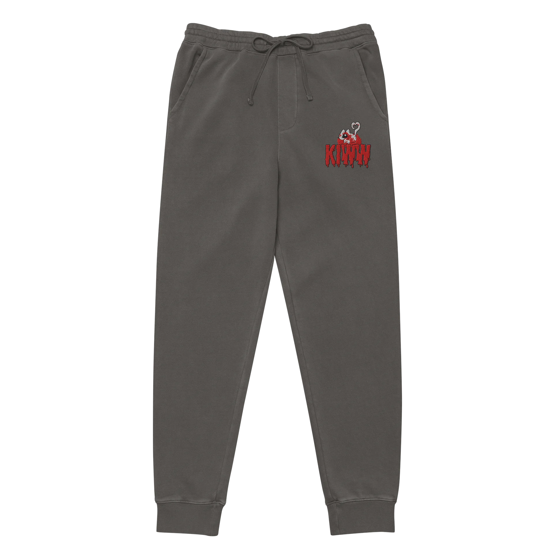 “kiww” embroidered design joggers product image (2)