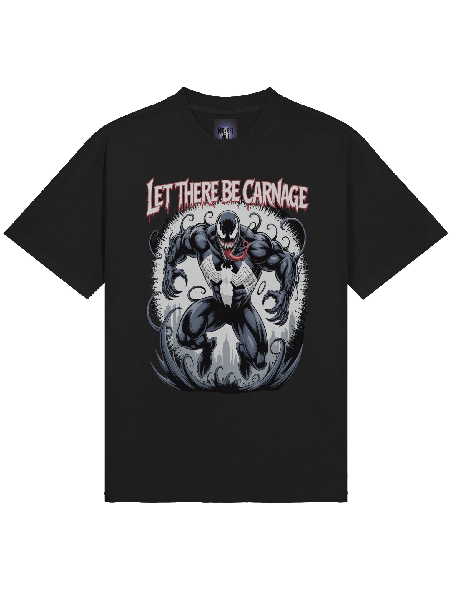 Let There Be Carnage: Venom Faded Oversized Tee product image (5)