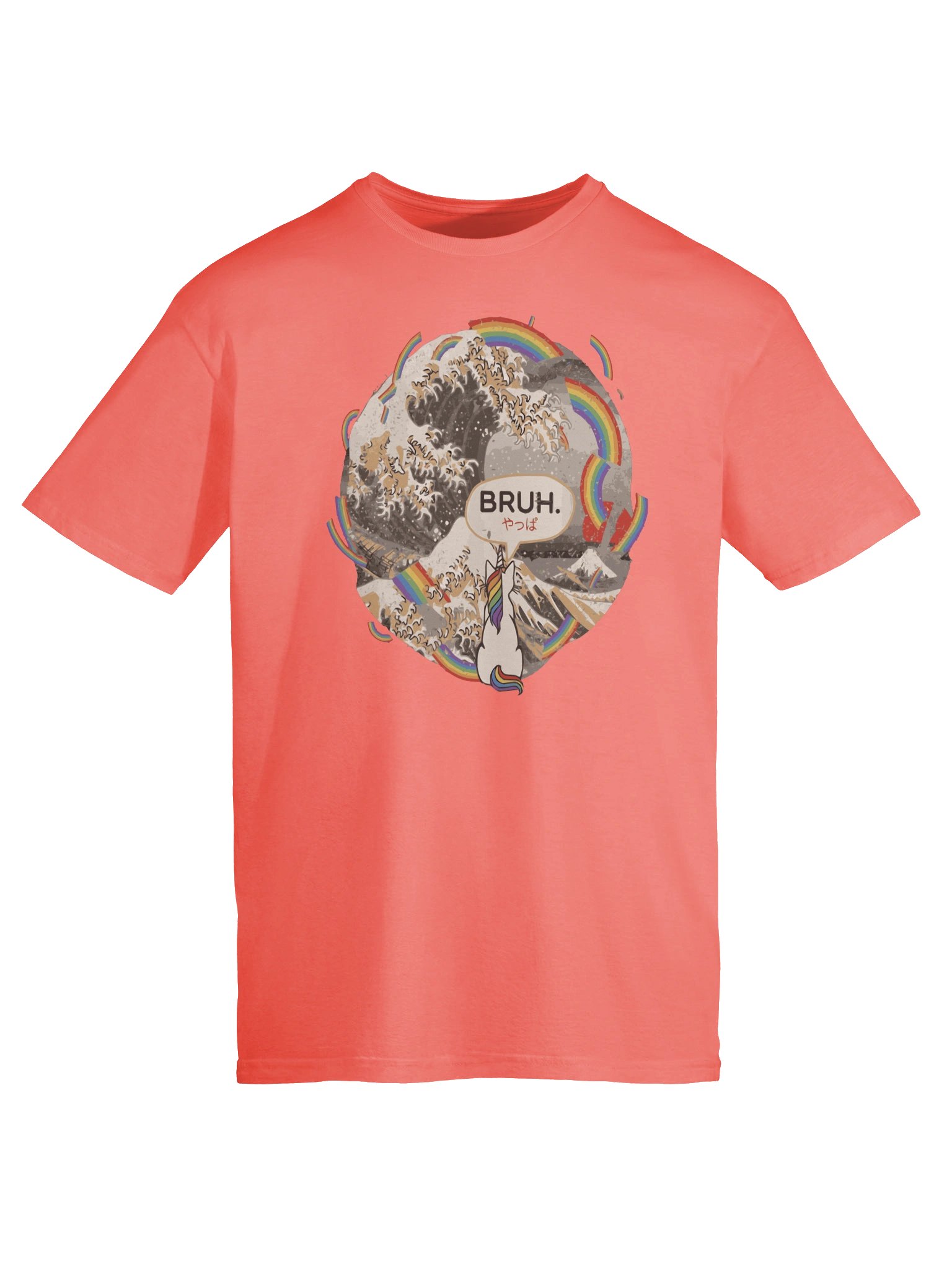 Funny Rainbow Wave Unicorn T-Shirt product image (6)