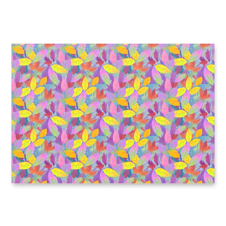 Yellow Pink Leaves Paper sheet product image (1)