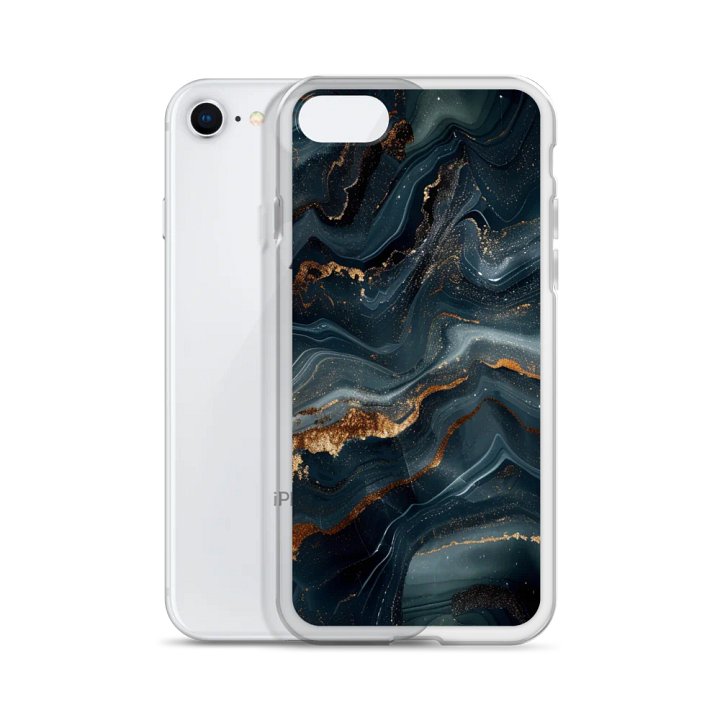 Luxury Marbled Clear iPhone® 7/8, 11, 12, 13, 14, 15, 16, 17, X/XS, SE, XR, Mini, Pro, Pro Max, Plus Cases. product image (2)