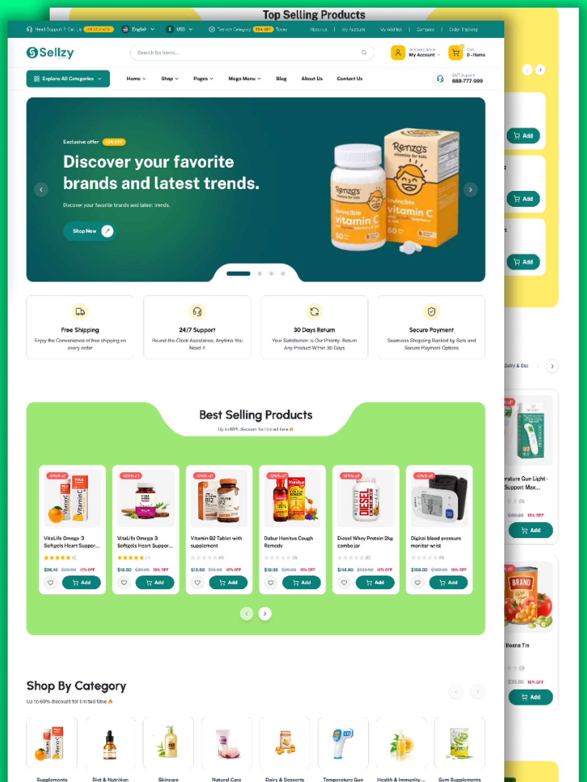 Sellzy – Full-Stack Multivendor Ecommerce Marketplace | Next.js, React, Node.js & MongoDB product image (1)