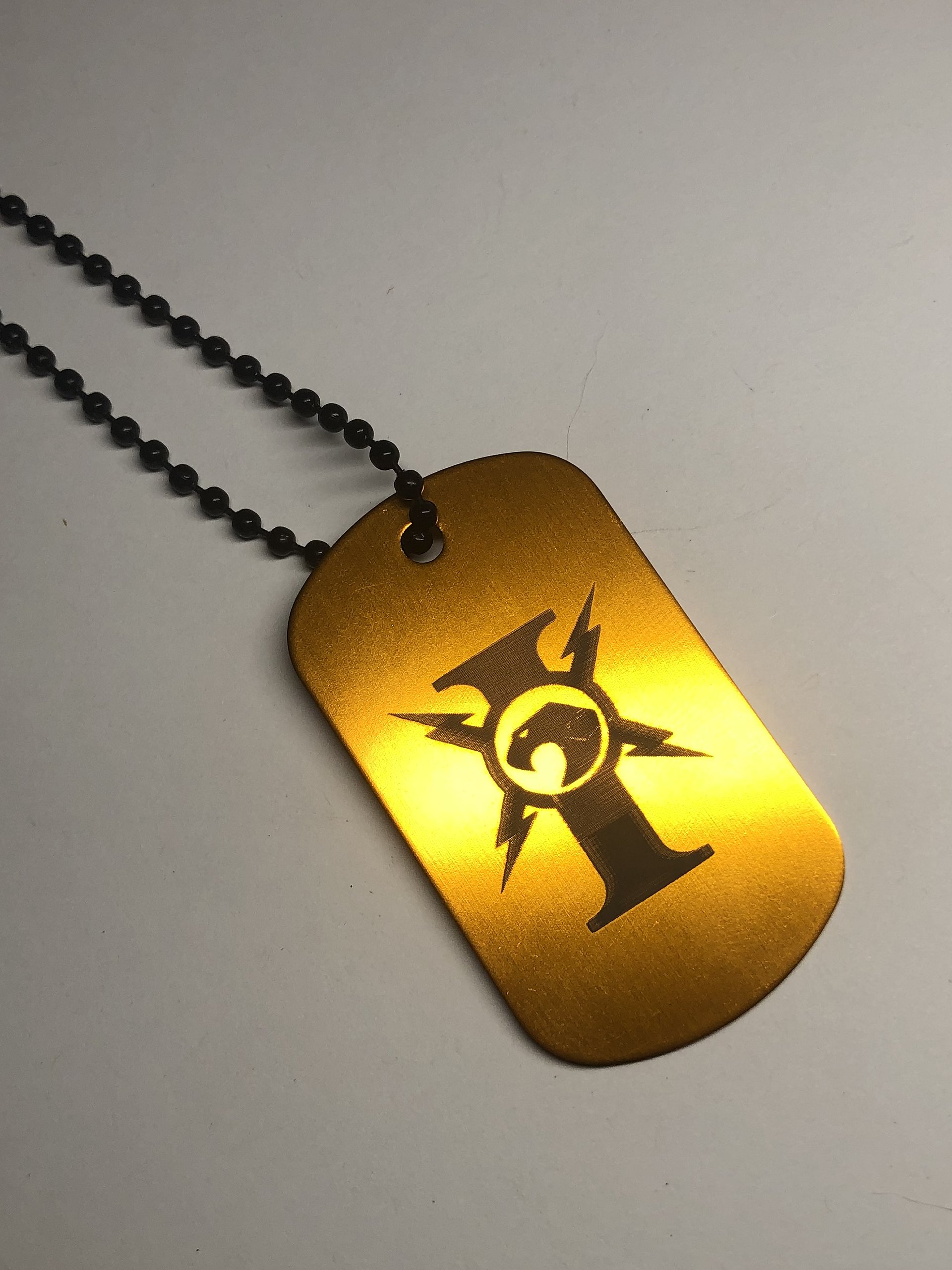 CUSTOS - Engraved Dog Tag Pendant Necklace product image (1)