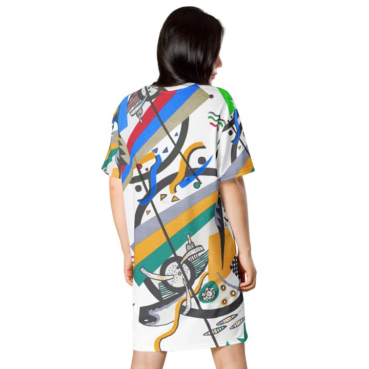 Abstract Lithographic Pattern Design T-shirt Dress - v2 product image (1)