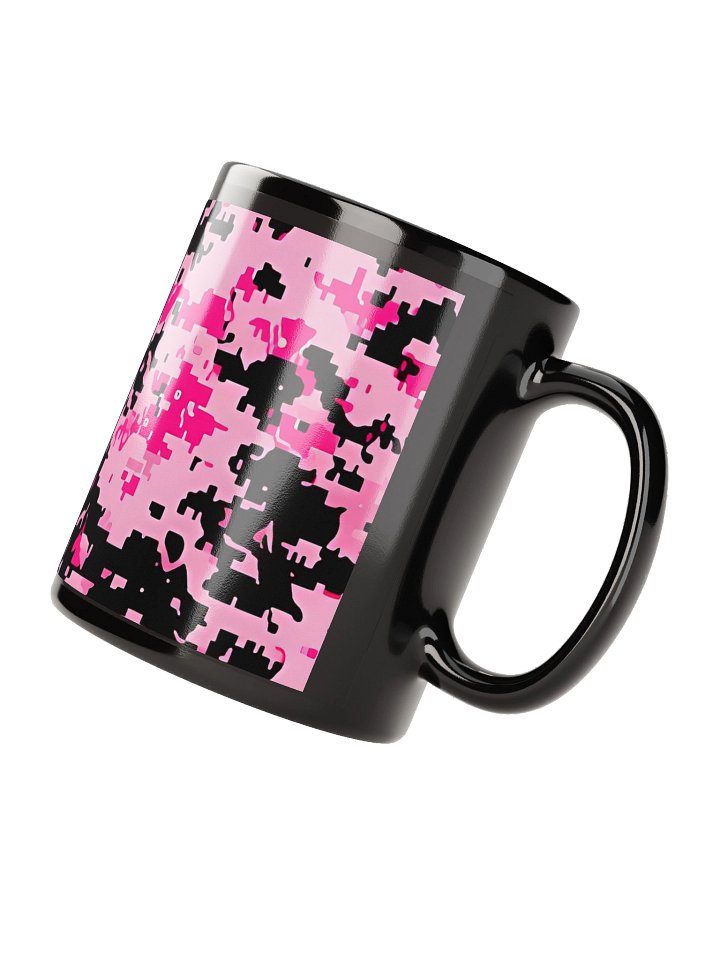 Pixelated Pink Black Mug product image (3)