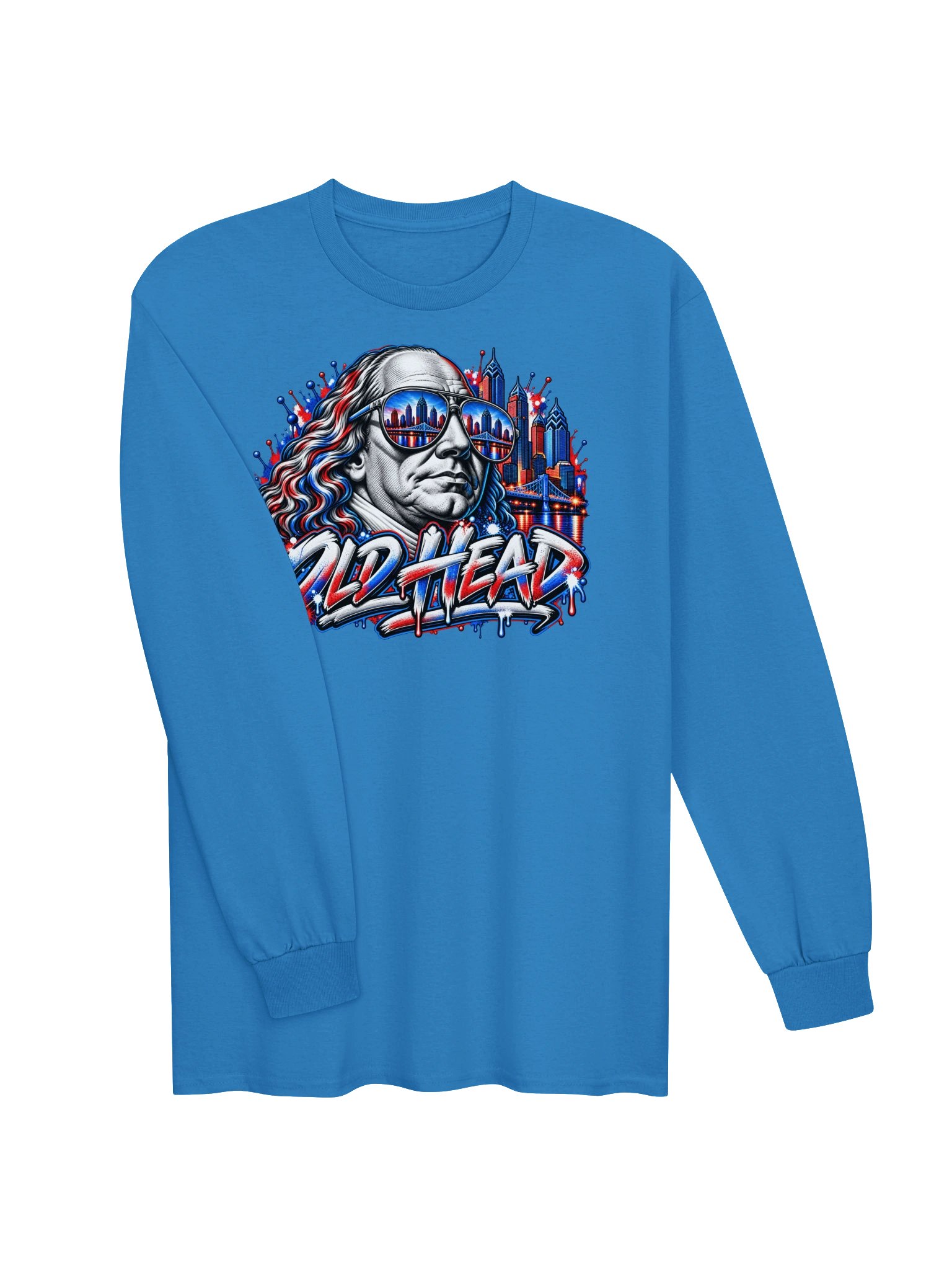 Philadelphia City Edition "Ben Franklin" Long Sleeve T-Shirt By Blacktop Brand product image (11)