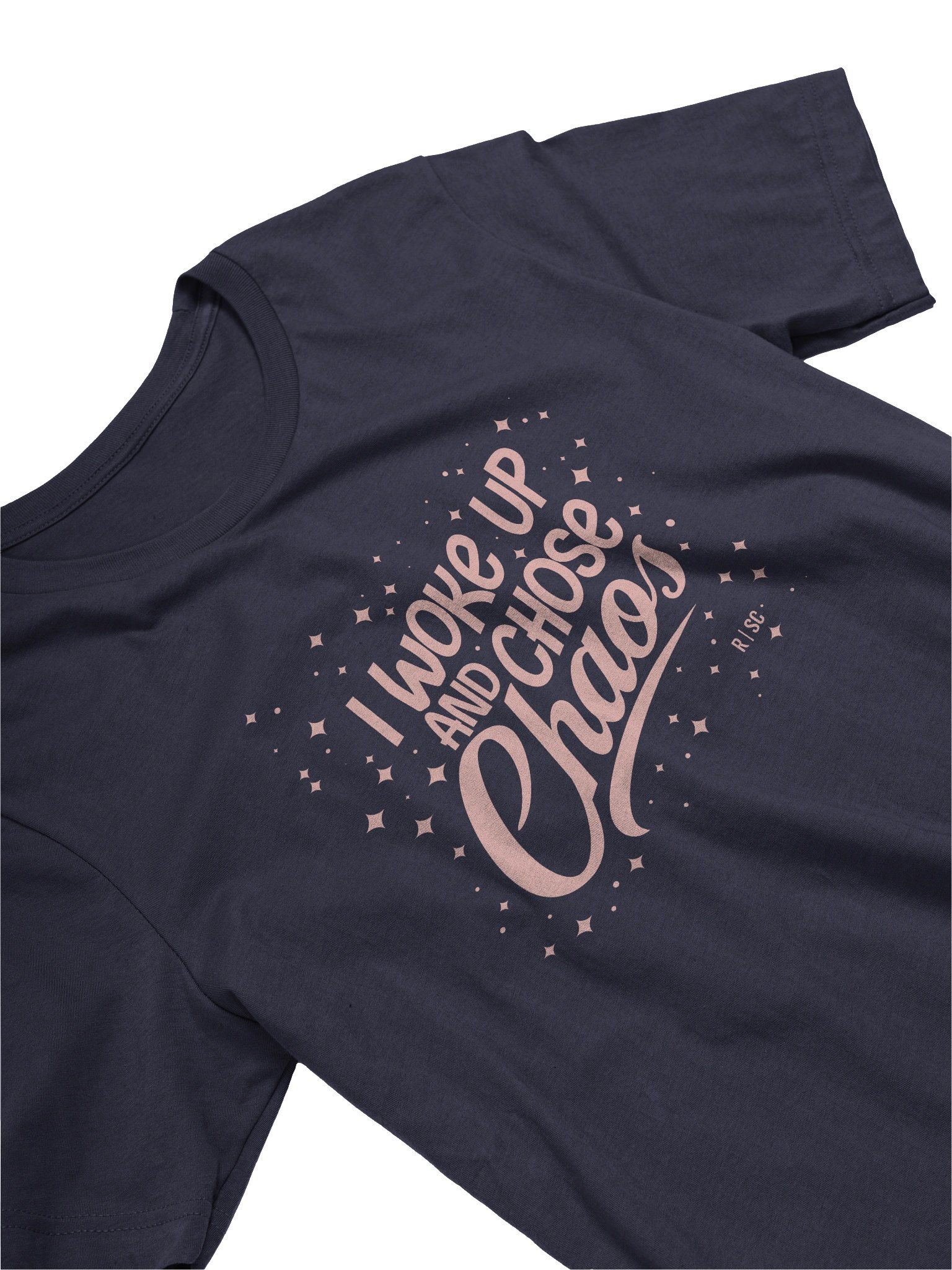 Woke Up and Chose Chaos T-shirt (Pink) product image (3)