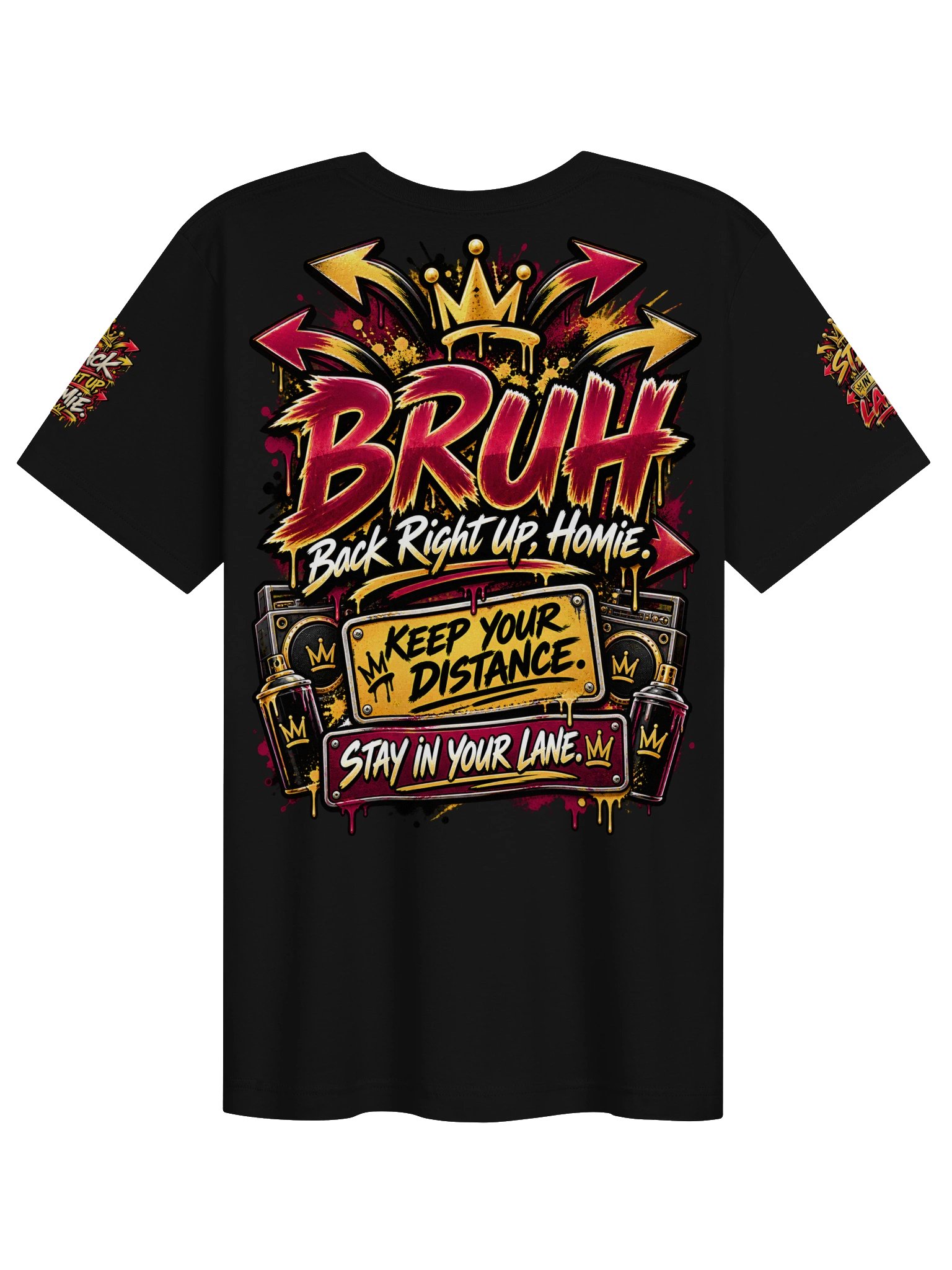 BRUH Tee – Back Right Up, Homie product image (2)