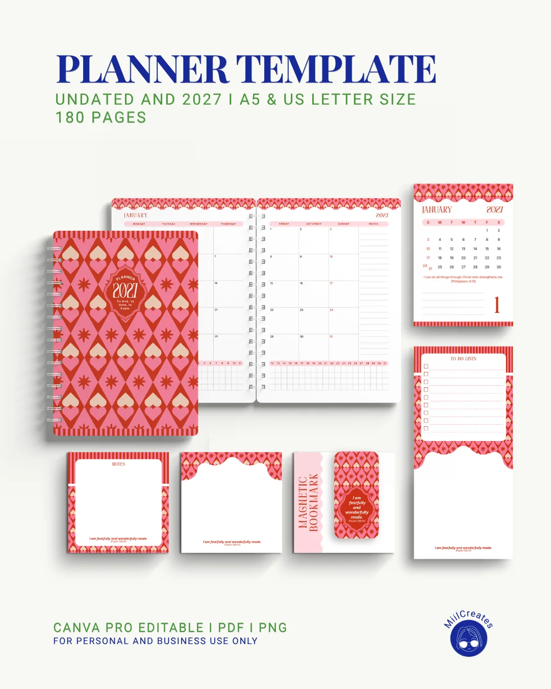2027 & Undated Planner Template (Bundle) product image (12)