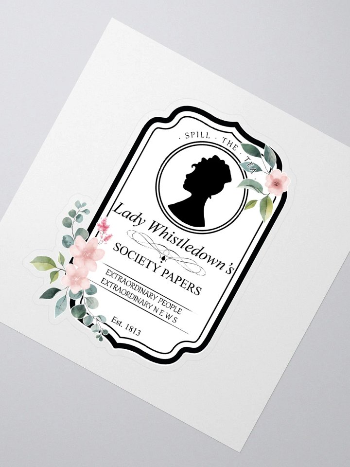 Lady Whistledown Vintage Crest Sticker | The Bridgerton product image (2)