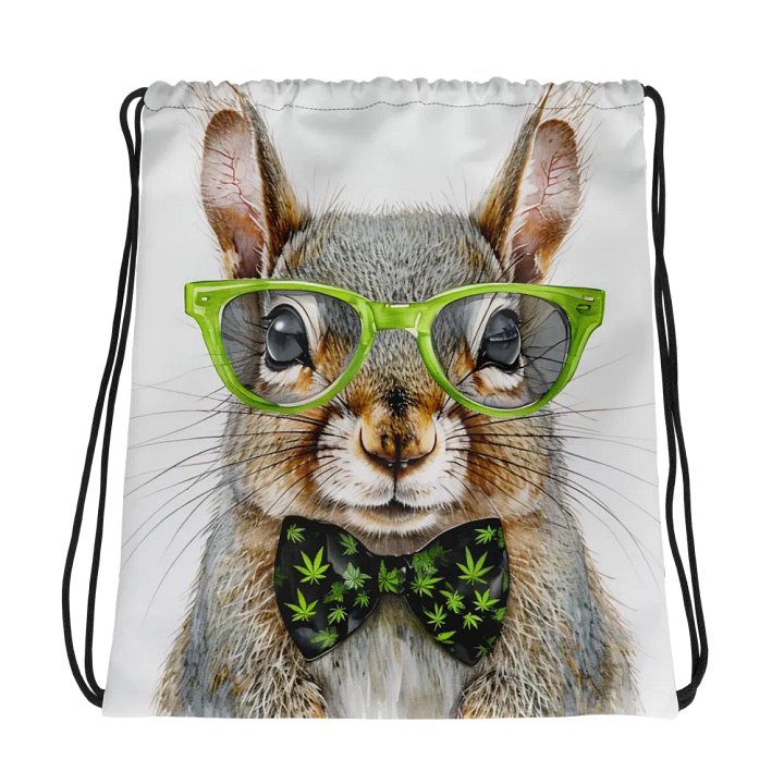 Whimsical Squirrel All-Over Drawstring Bag product image (1)