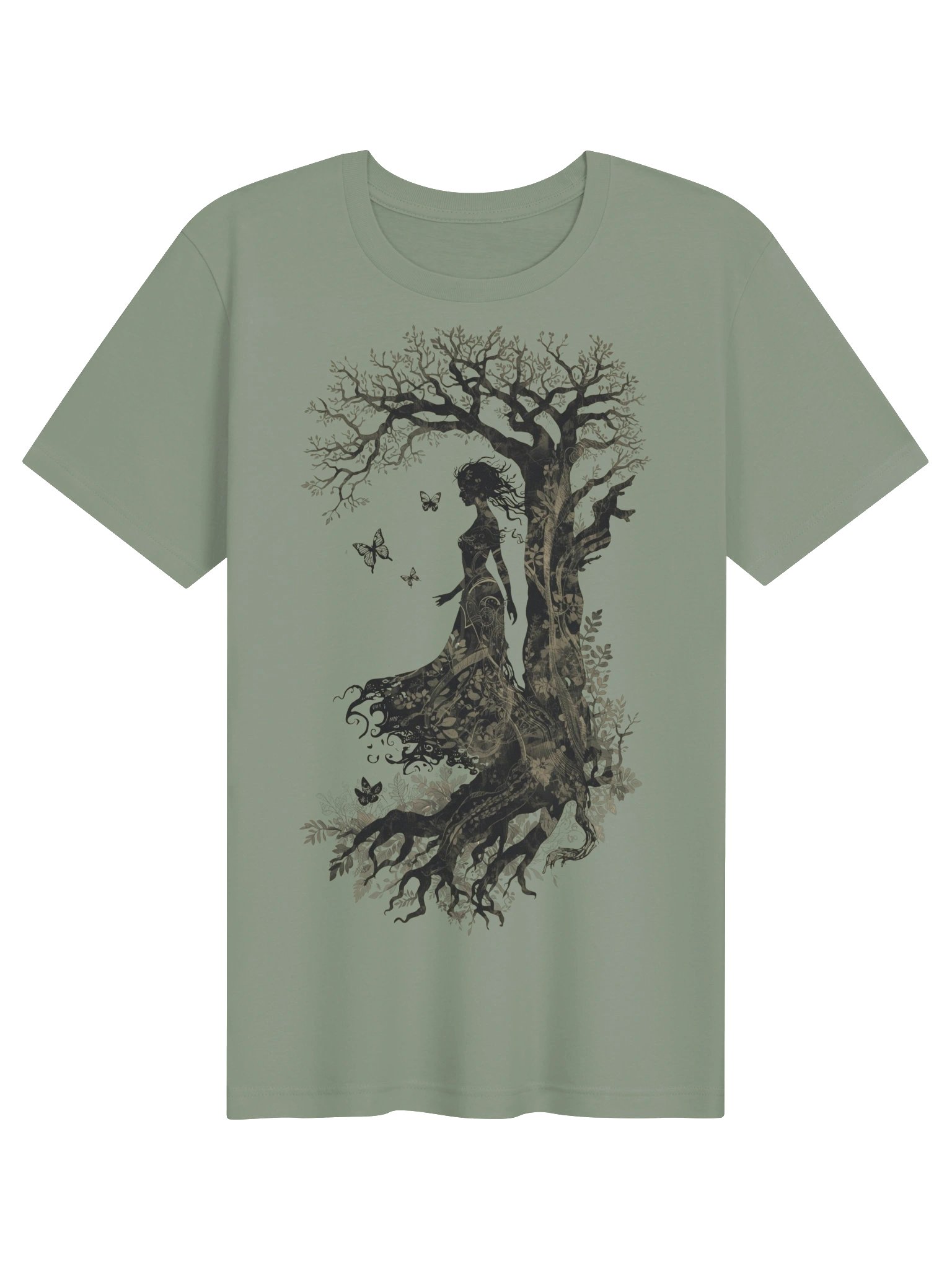 Forest Goddess Shirt, Whimsical Nature & Butterfly Tee product image (2)