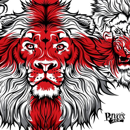 A throw back to the 3 Lions England shirt I illustrated! - still one of my favourites and still available to order in my @bru...