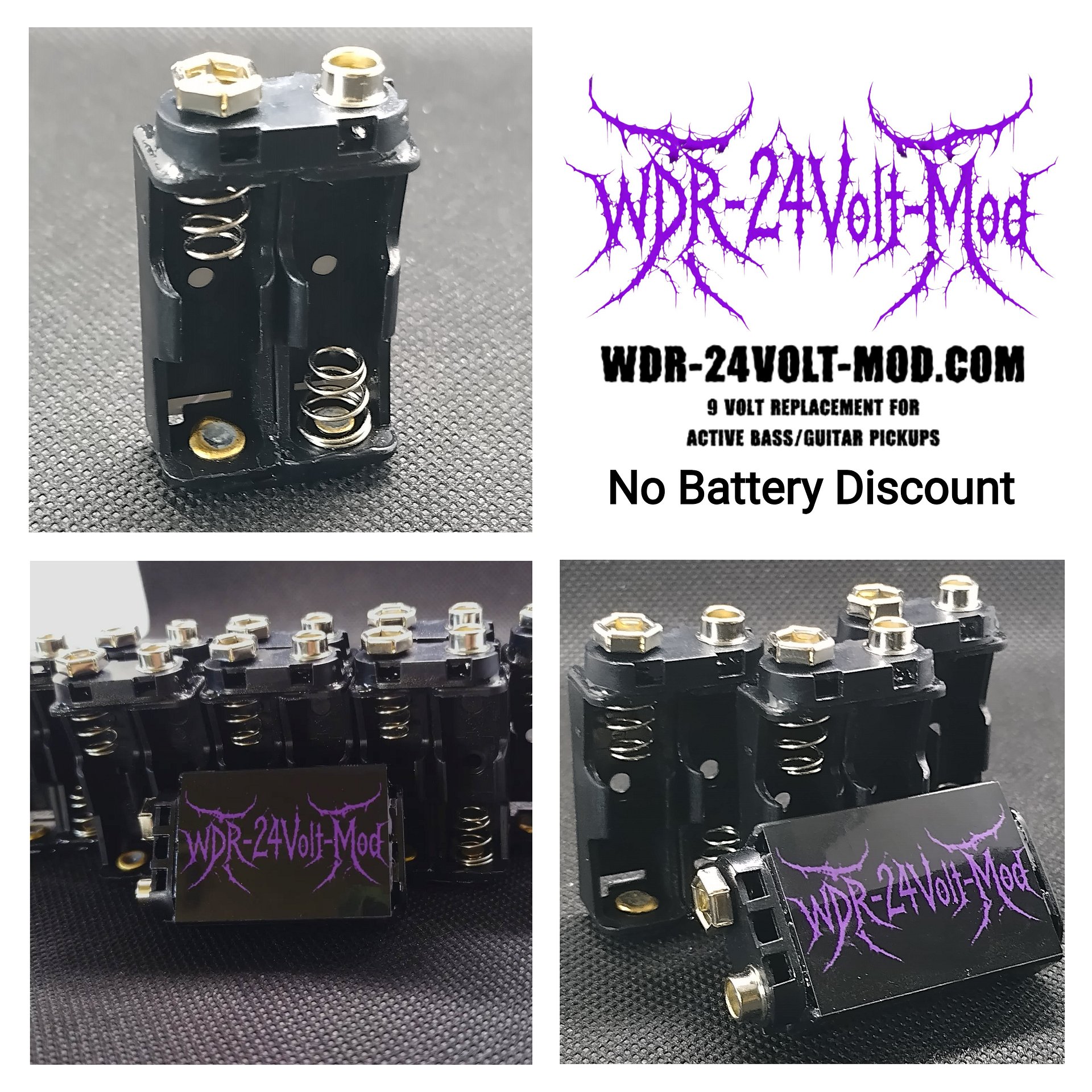 WDR-24Volt-Mod Active Guitar/Bass Booster For EMG & Fluence (No Battery Discount) product image (1)