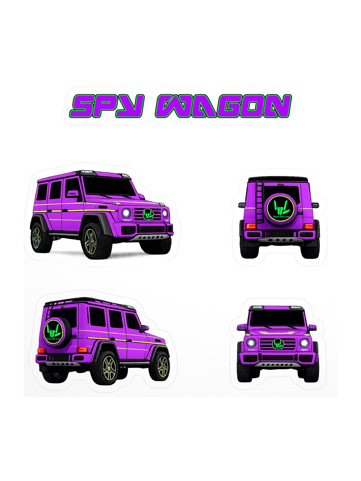 Spy Wagon Sticket Sheet! product image (1)