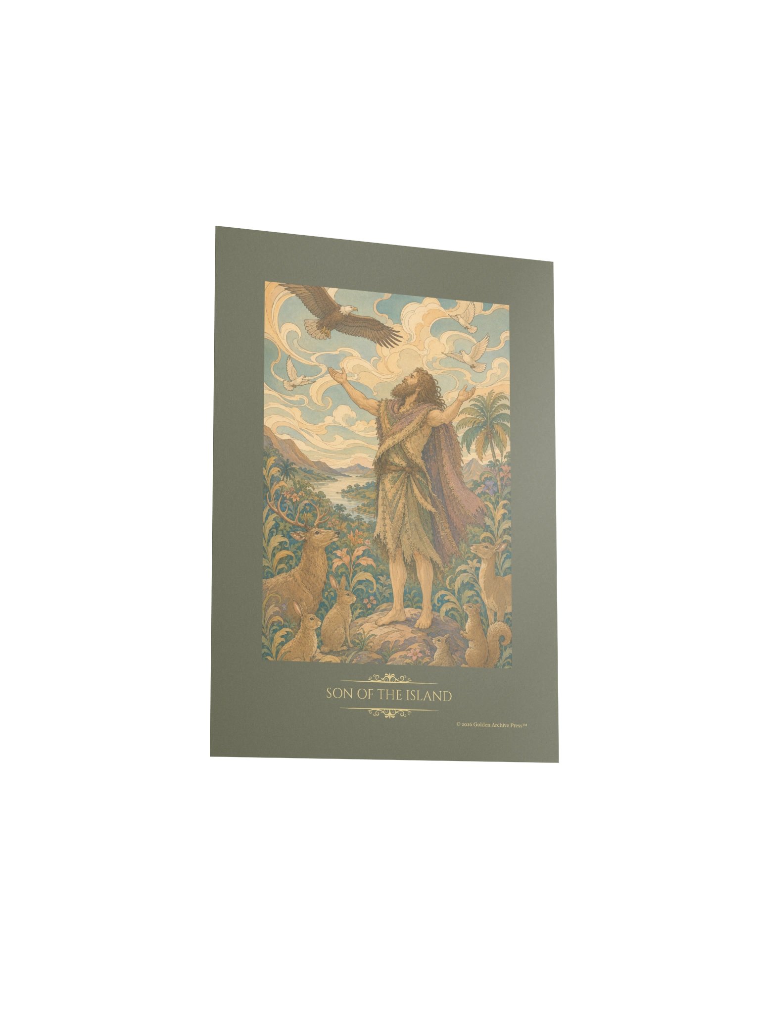 Son of the Island — Art Nouveau Art Print (Man and Nature) product image (19)