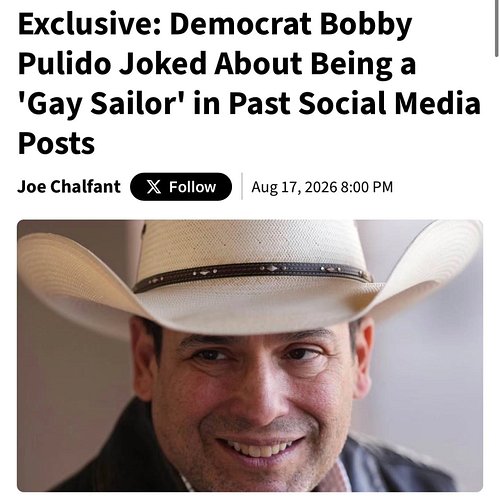 🏳️‍🌈⚓️ BOBBY PULIDO: SOUTH TEXAS’ FAVORITE “GAY SAILOR”? ⚓️🏳️‍🌈 Those aren’t our words, apparently Bobby was making the “gay ...