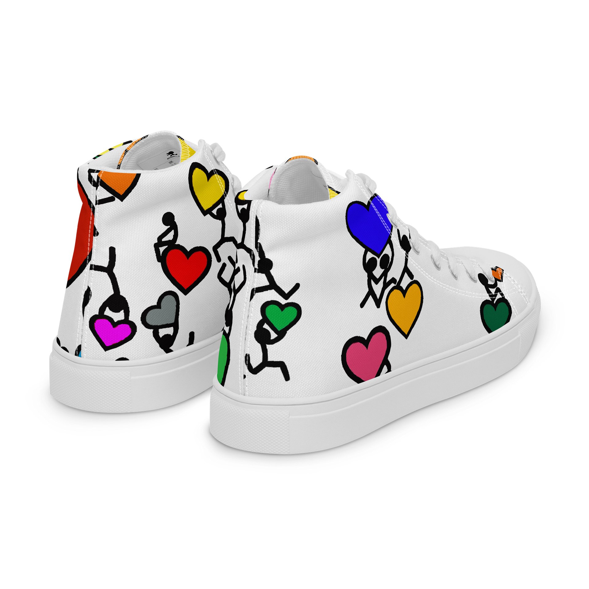 Love in Colour // Woman's Canvas Art High Tops product image (7)