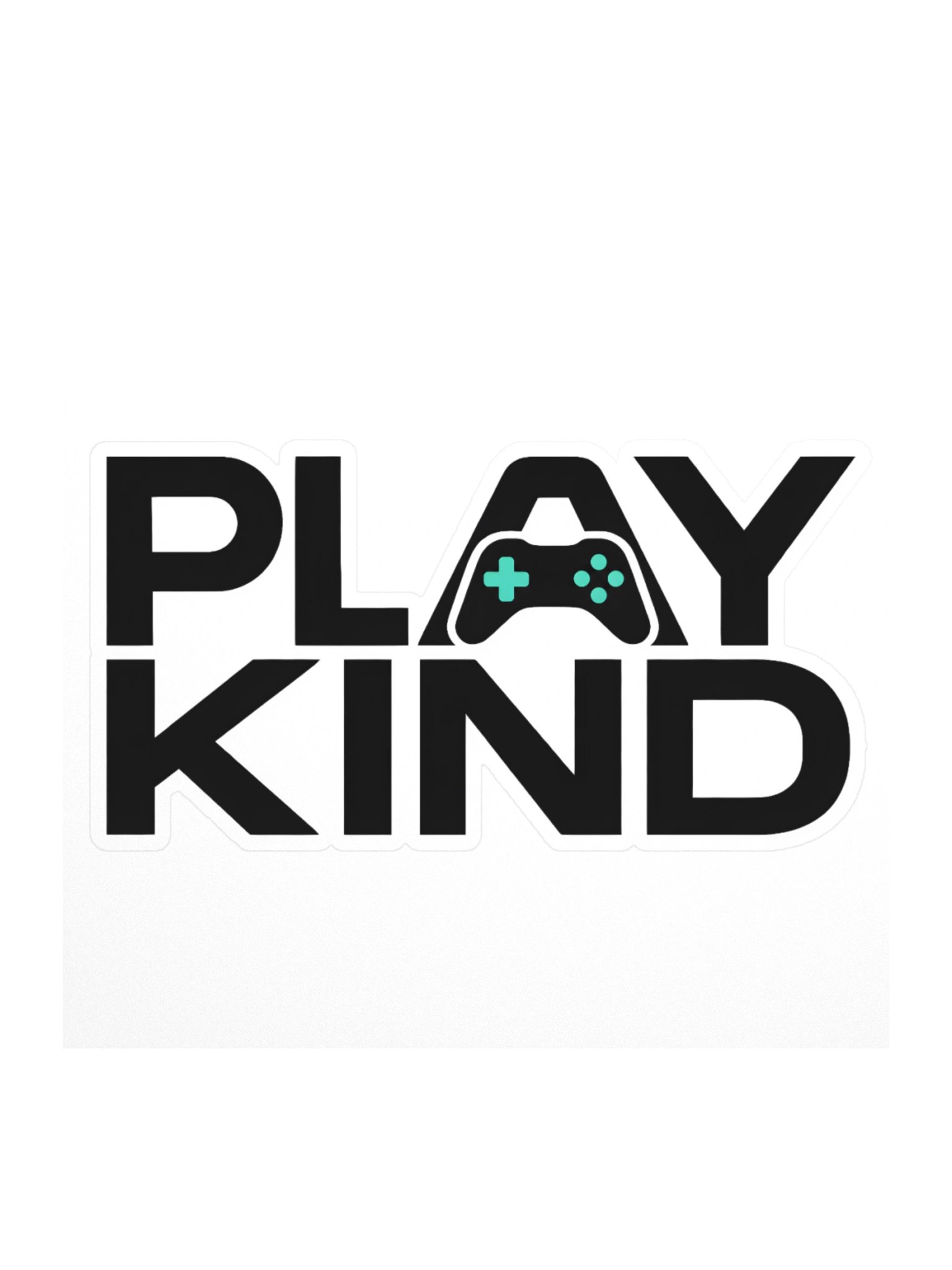Play Kind Kiss-Cut Sticker – 4" × 4" product image (1)