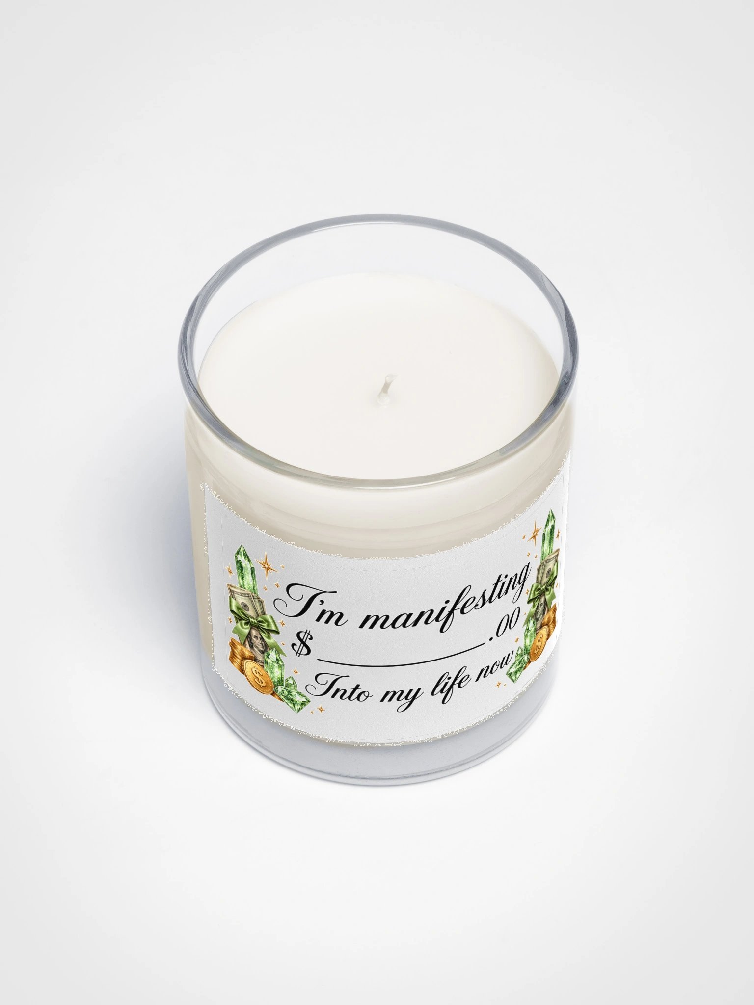 Clear Money Blocks Spell Candle product image (3)
