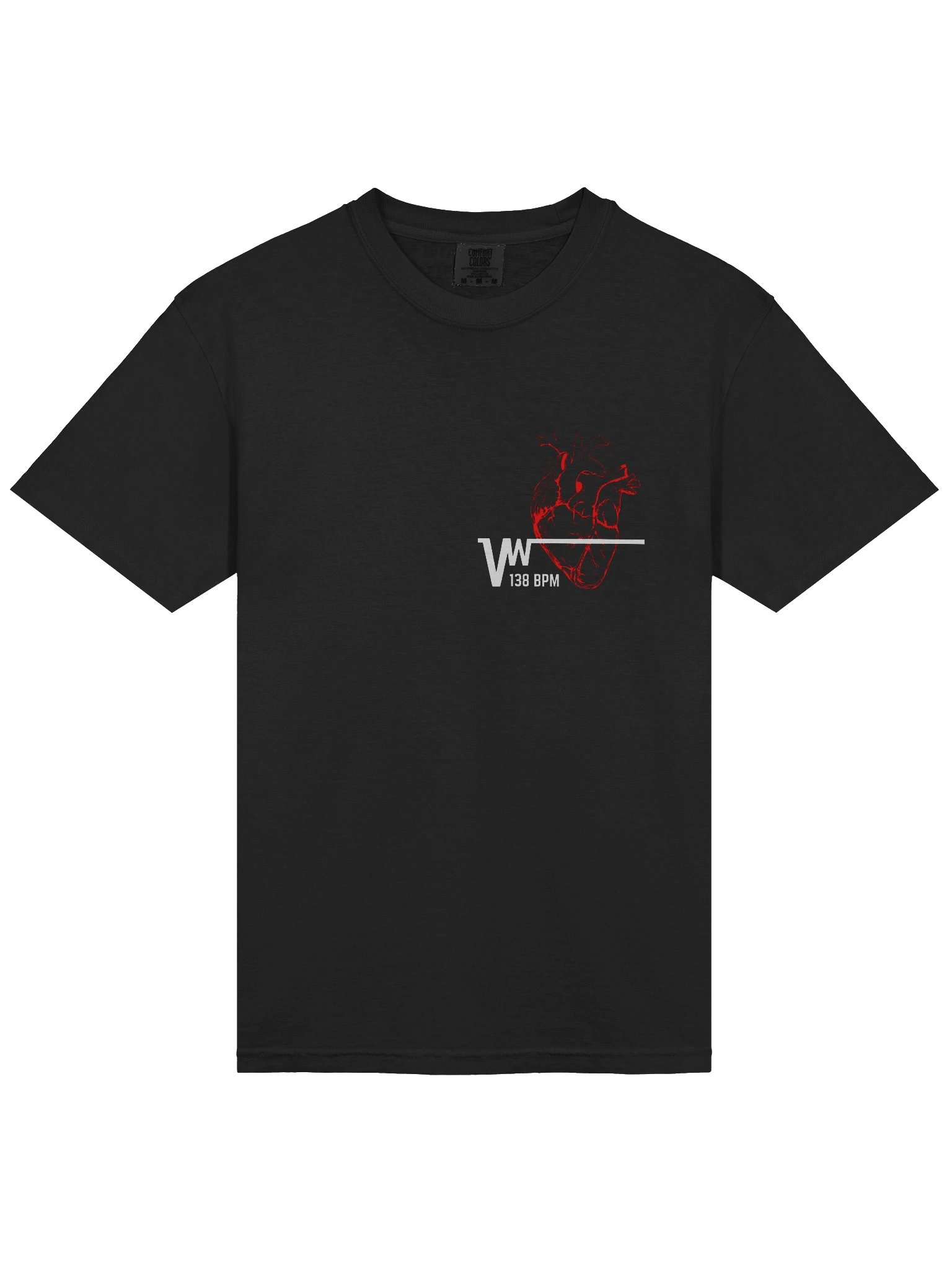 Trance T-Shirt 138 BPM Heart Logo Tee product image (5)
