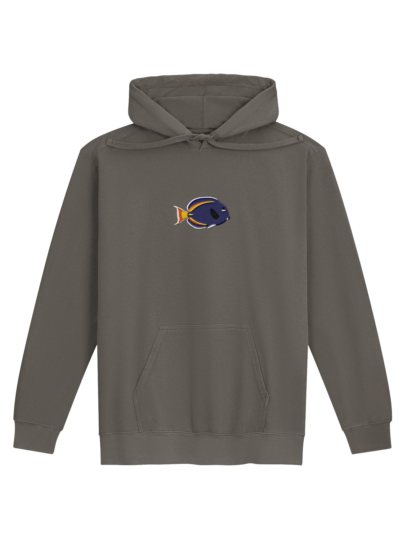 Hybrid Gold-Rim Tang Embroidered Premium Hoodie | Saltwater Reef Aquarium Fish & Marine Life Apparel product image (4)