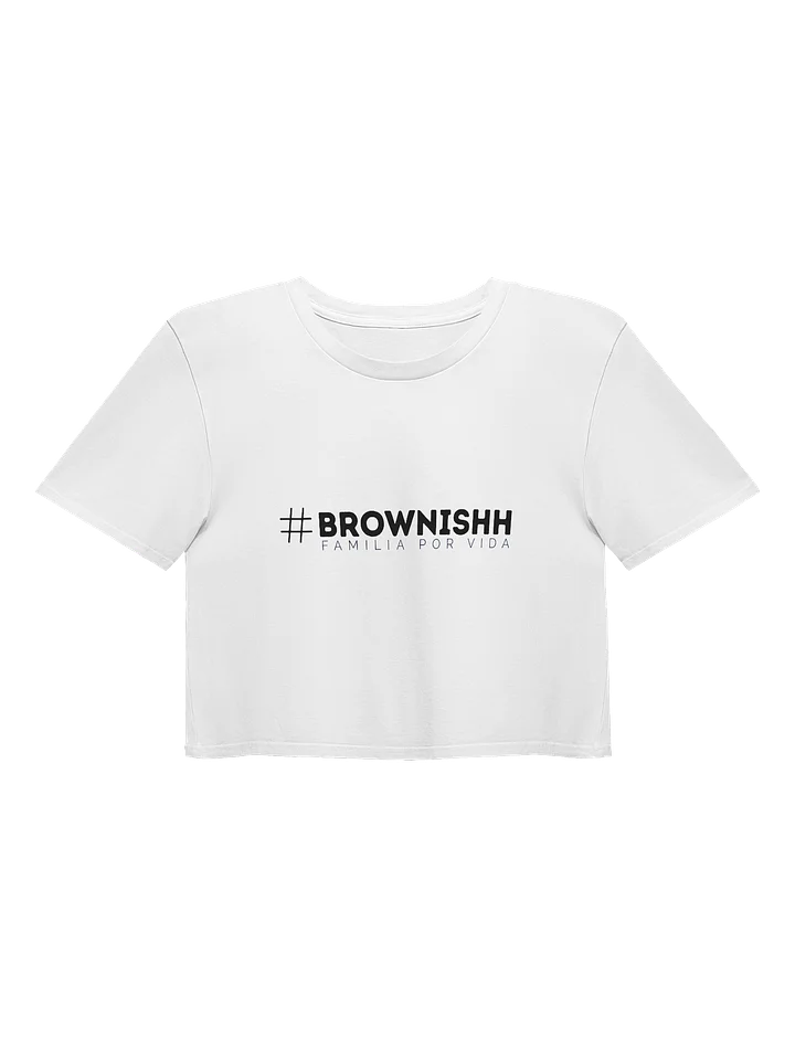 #Brownishh - Crop Top (White) product image (1)