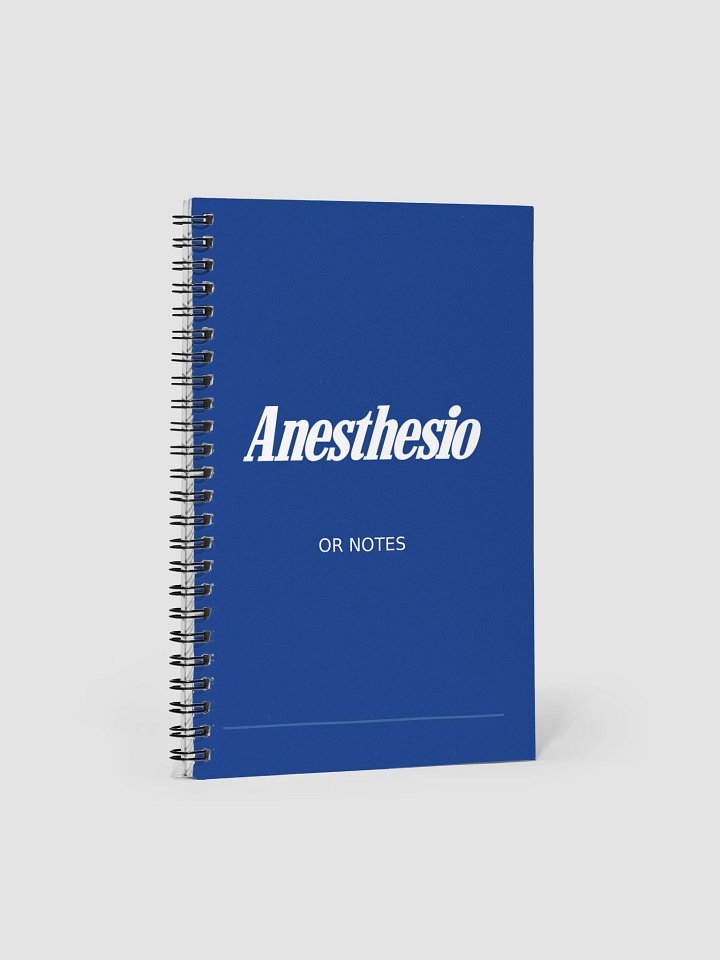 Anesthesio Spiral Notebook