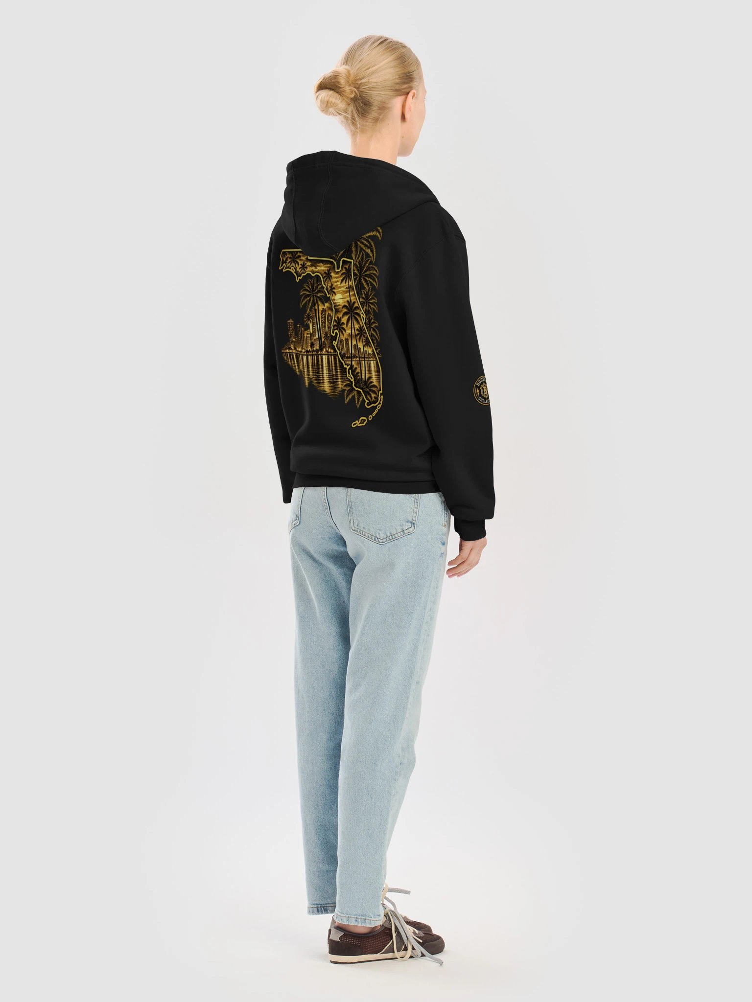 BOOTLEG Letterman Design Zip-Up Hoodie product image (12)