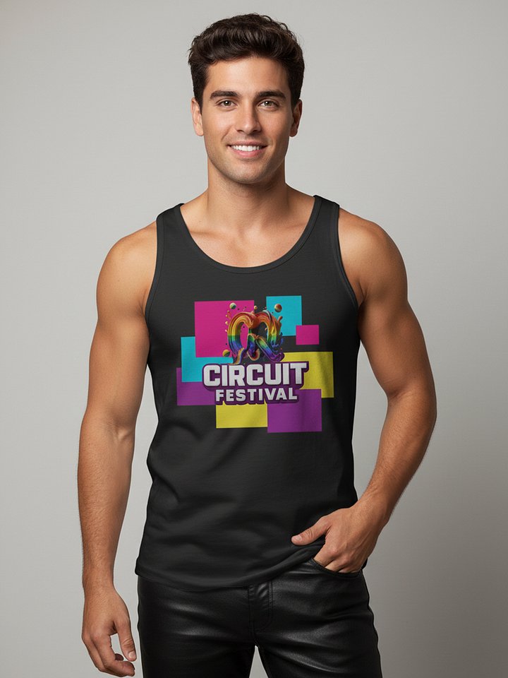 CQ CIRCUIT FESTIVAL – COLOR BLOCK PARTY TANK product image (1)