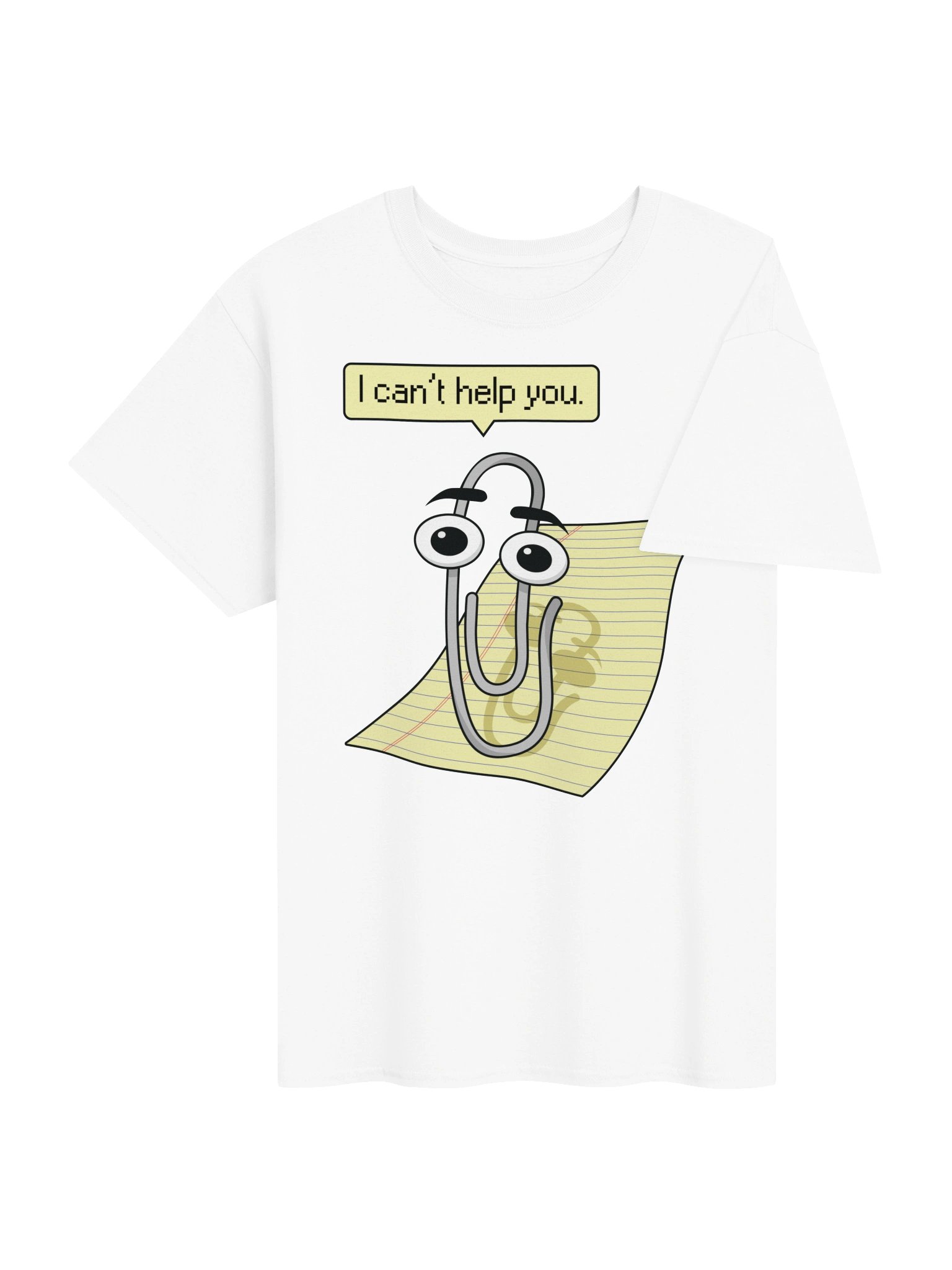 I Can’t Help You - MS Clippy Tee product image (24)