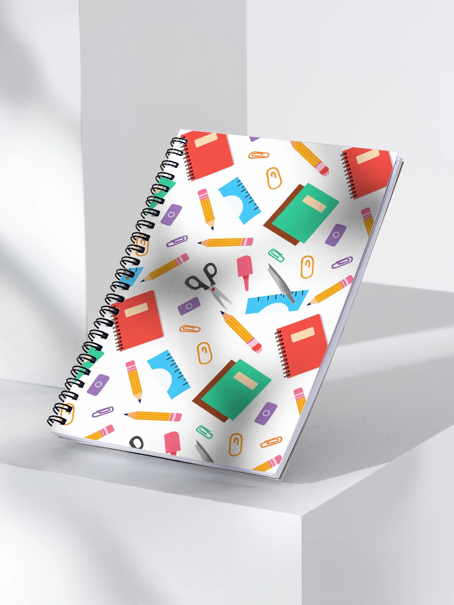 Vibrant School Supplies Spiral Notebook product image (3)