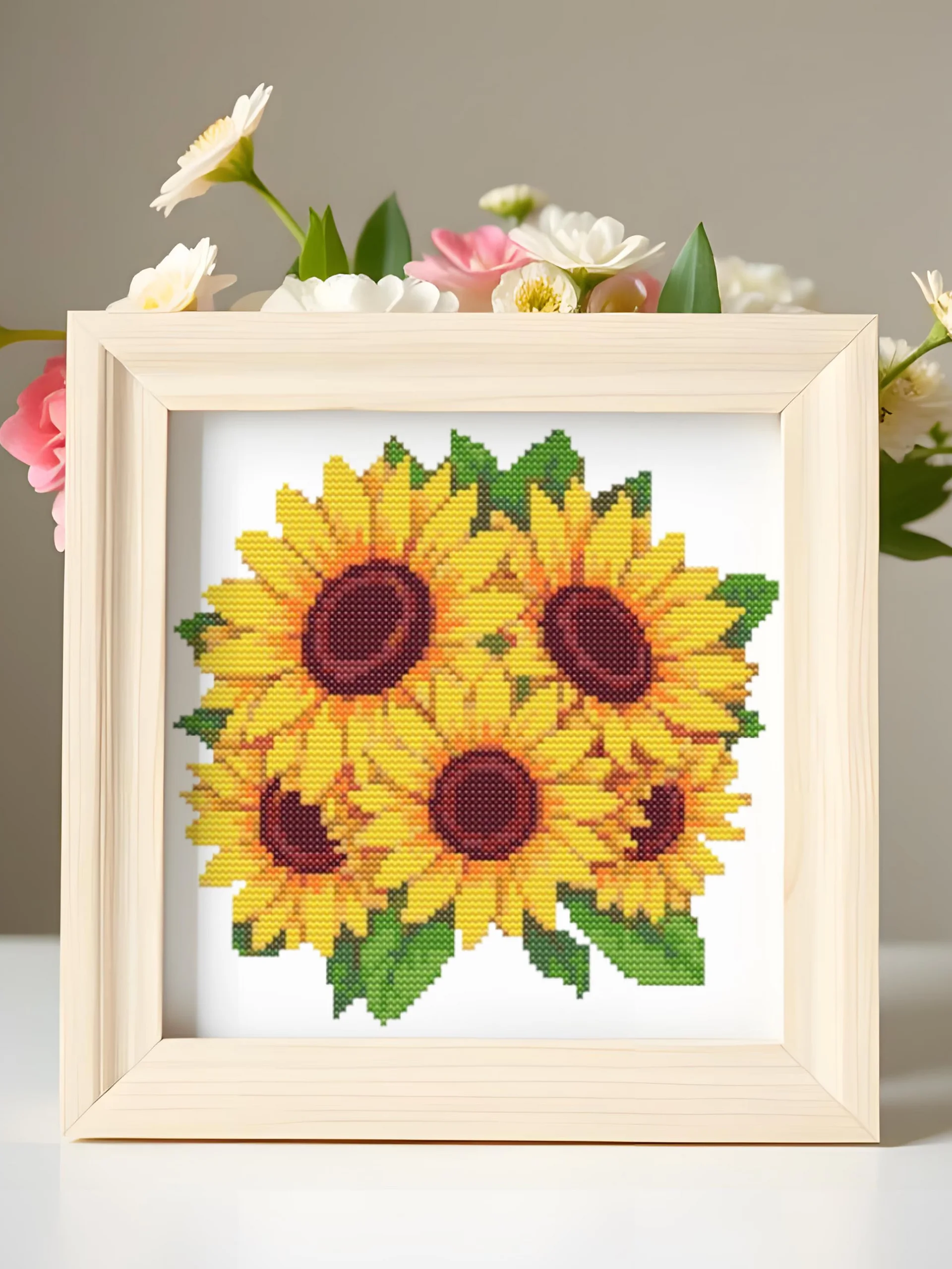 Sunflower Bouquet Cross Stitch Pattern product image (6)