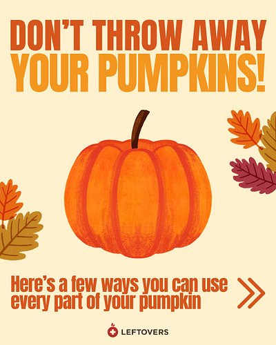 Don't throw away those pumpkins when you carve them this Halloween! There are plenty of ways you can use the whole pumpkin, a...