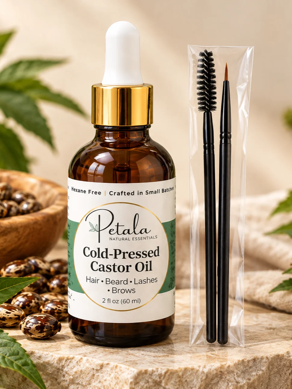 Cold Pressed Castor Oil - (Application Brushes Included) product image (2)