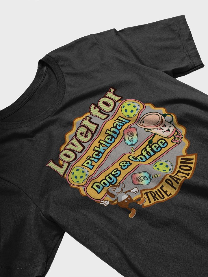Lover For Pickleball Dogs And Coffee Tee product image (2)
