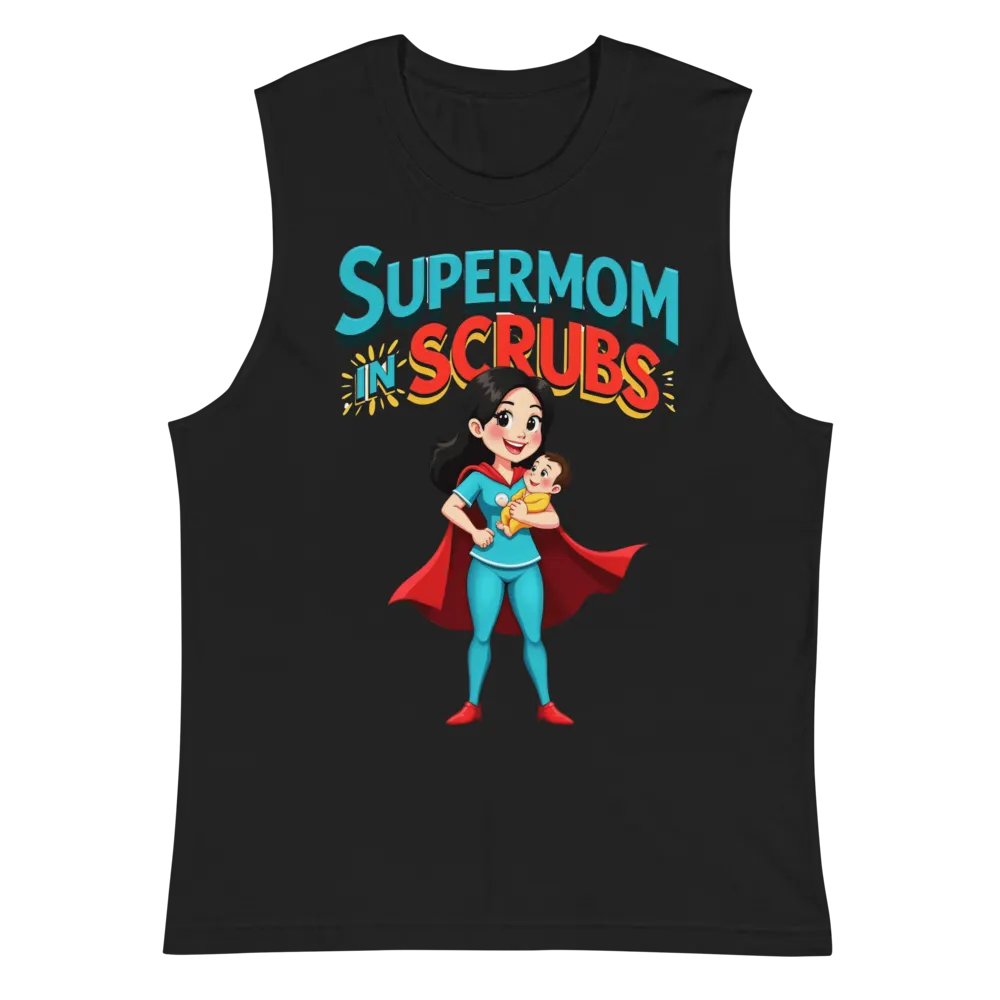 Supermom in Scrubs Muscle Tank product image (3)
