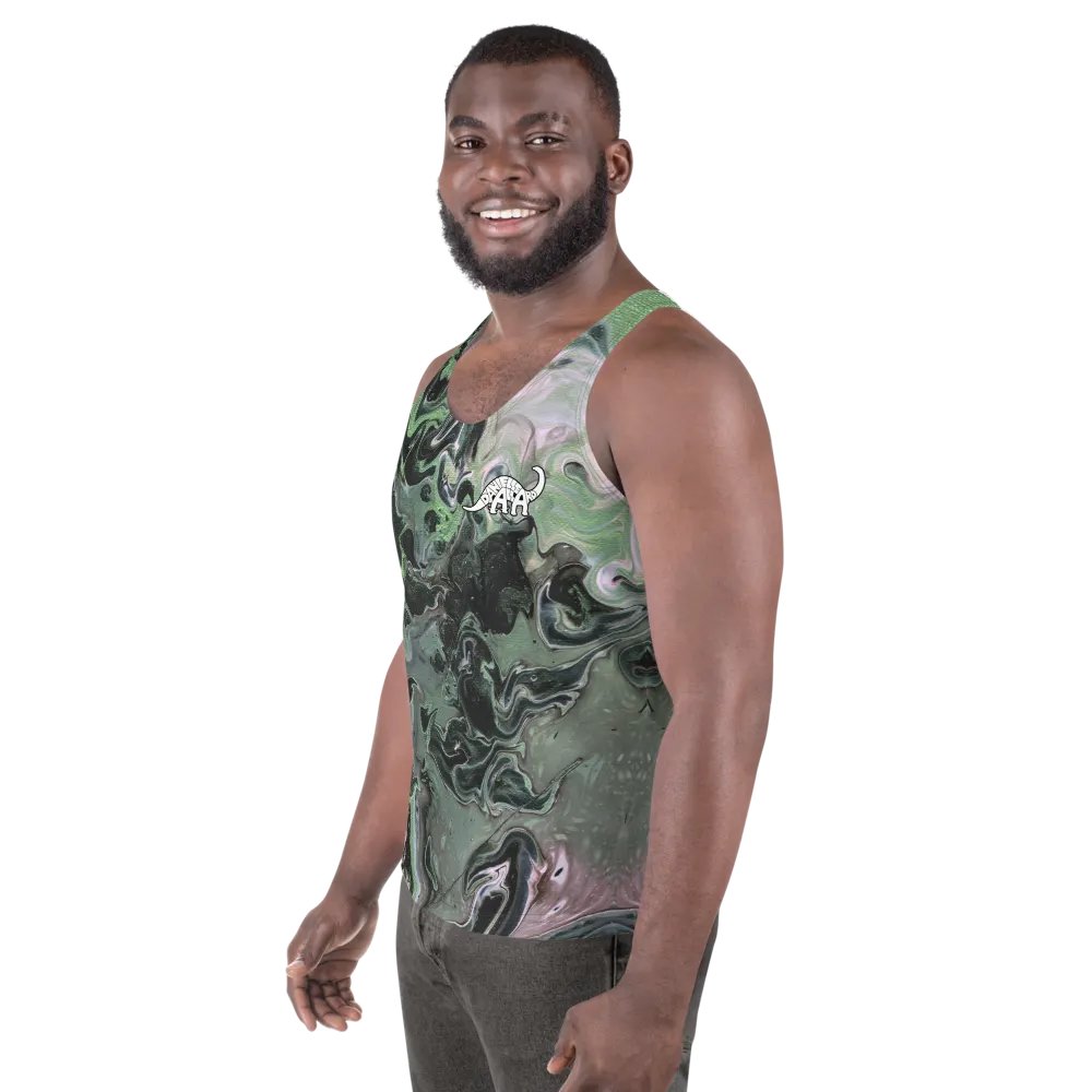 Metallic Green Fluid Acrylic Tank Top product image (5)