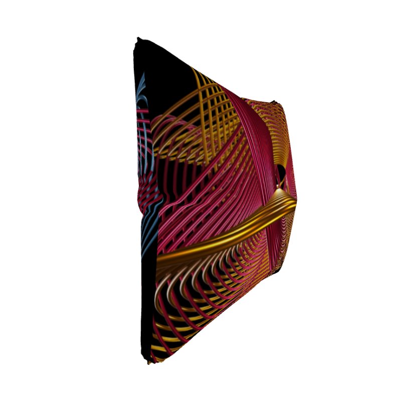 Oscilloscopic Dance 3+4 - Lissajous Figures Mathematical Art Pillow product image (5)