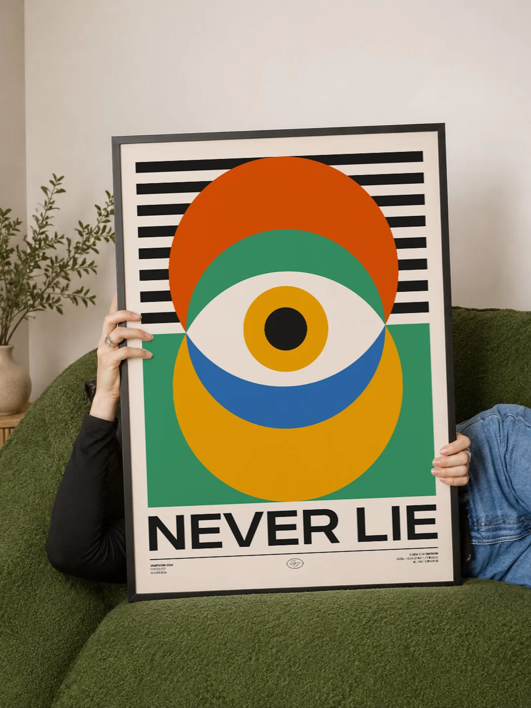 "Eyes Never Lie" Framed Poster product image (2)