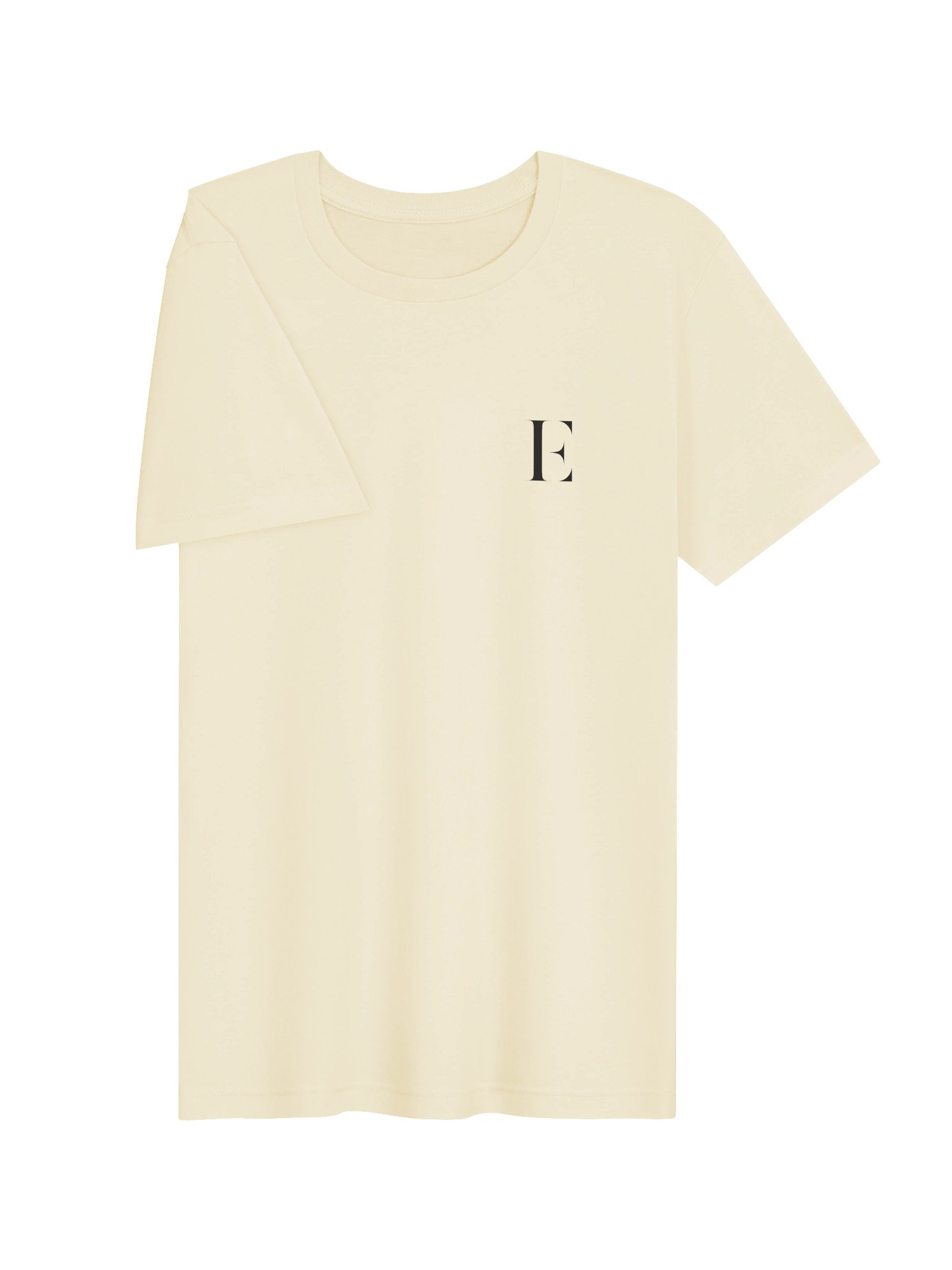 Monogram Crew Tee — Natural & White product image (5)