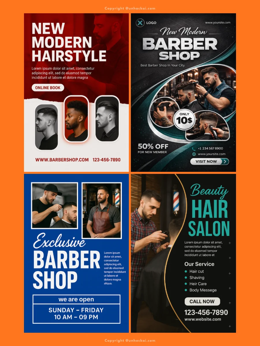 ChatGPT Barber & Barbershop Flyer Prompts product image (3)