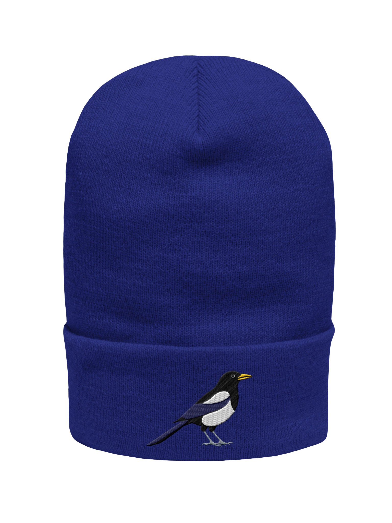 California Yellow-billed Magpie Embroidered Beanie product image (6)